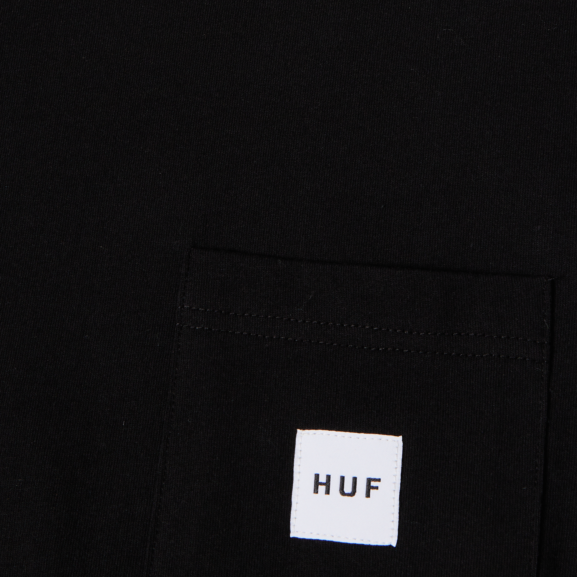 POLERA HUF SET BOX LOGO S/S POCKET BLK
