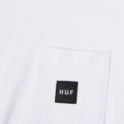 POLERA HUF SET BOX LOGO S/S POCKET WHT