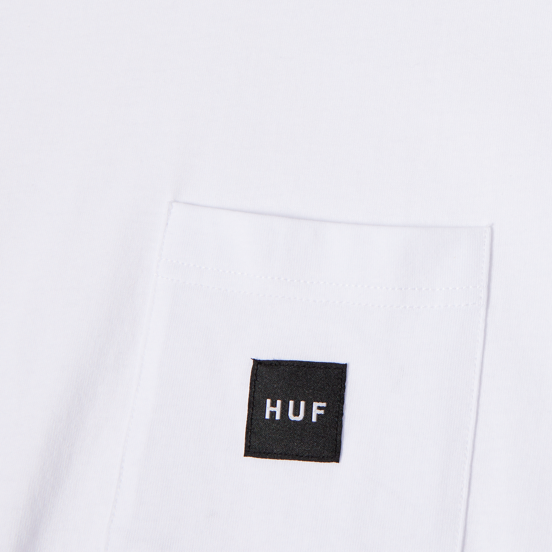 POLERA HUF SET BOX LOGO S/S POCKET WHT