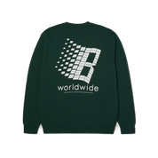 POLERON HUF X BRONZE56K CREWNECK FOREST GREEN