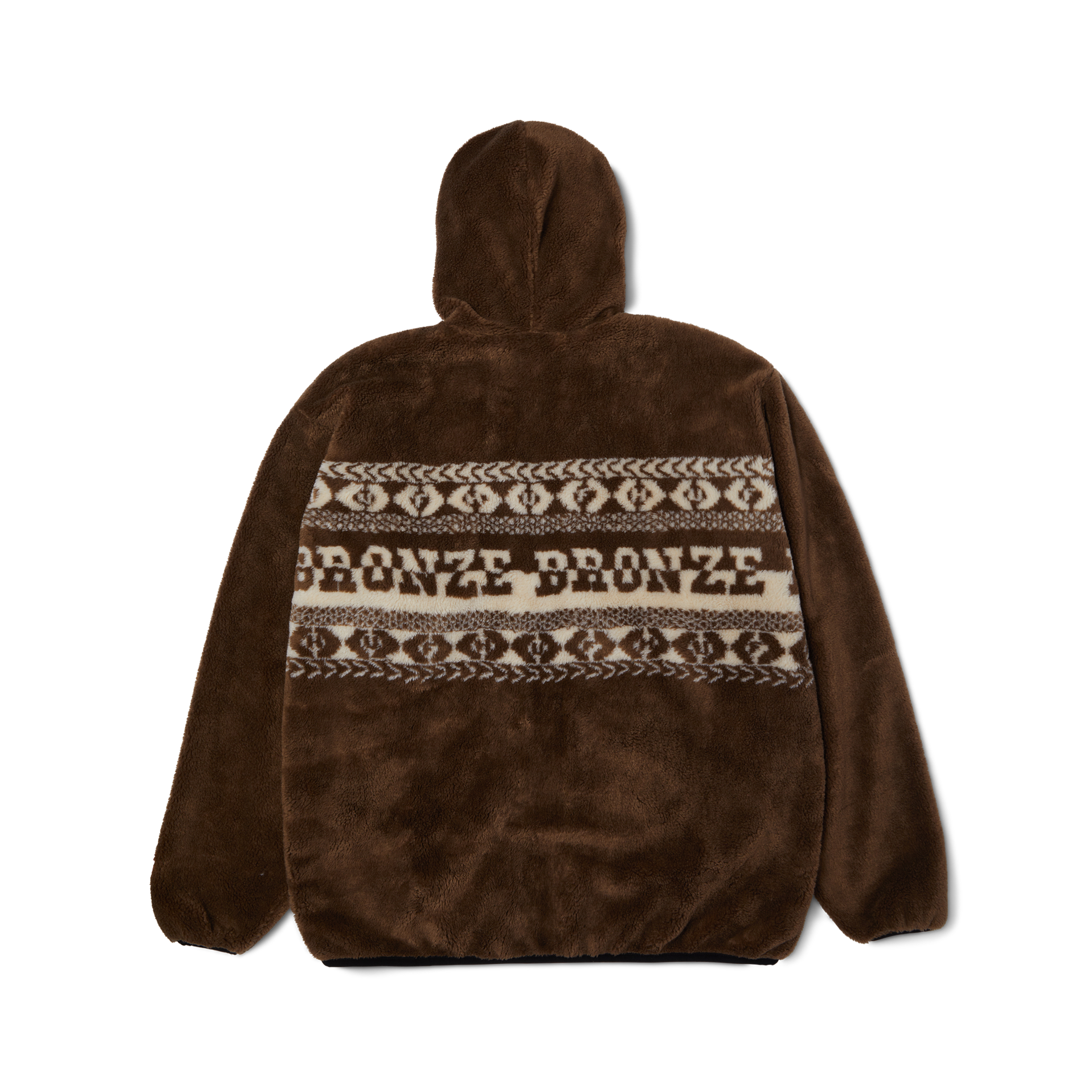 POLERON HUF X BRONZE56K HIGH PILE F/Z BROWN