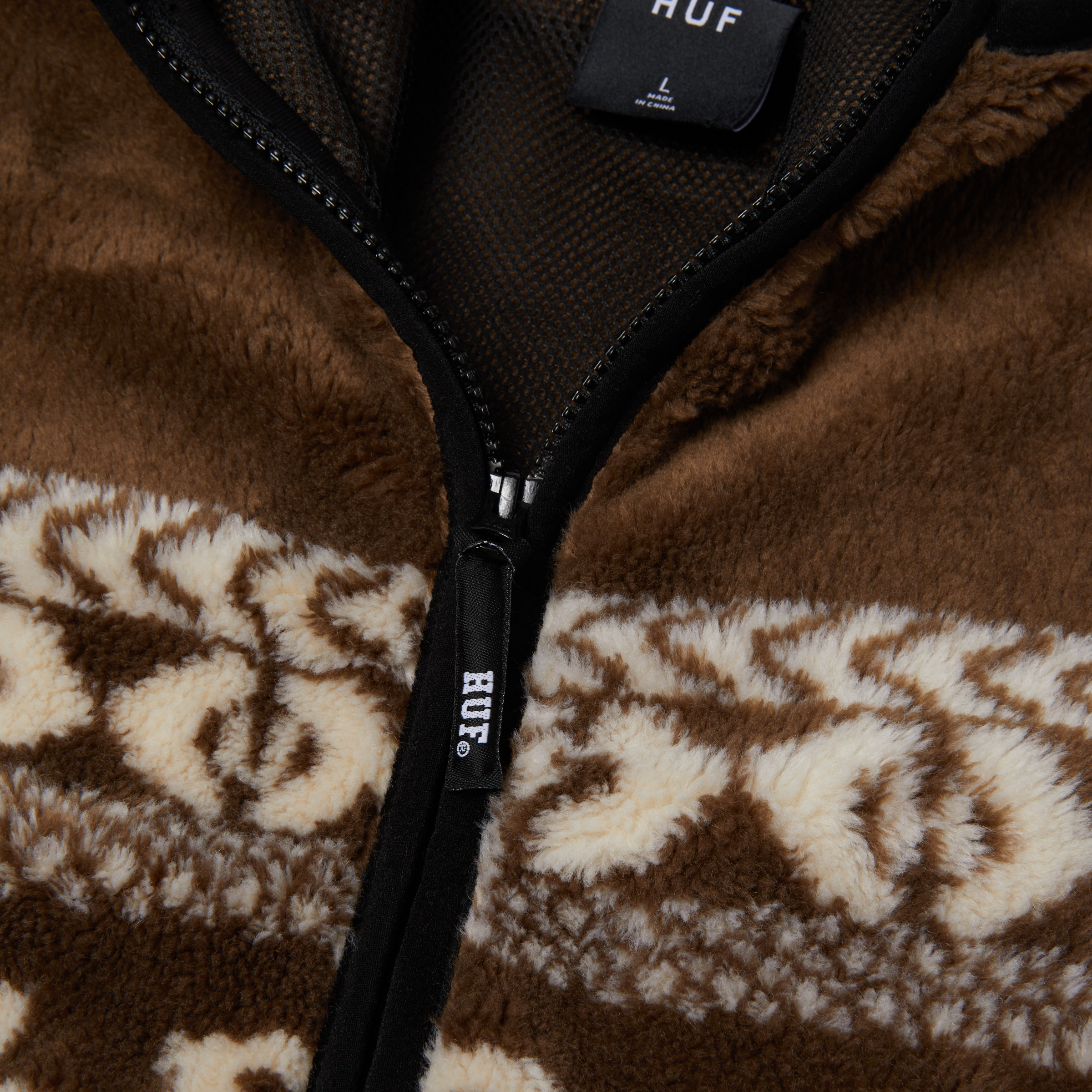 POLERON HUF X BRONZE56K HIGH PILE F/Z BROWN