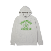 POLERON HUF X BRONZE56K PLANTWARE P/O HOODIE ASH