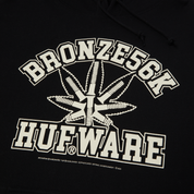 POLERON HUF X BRONZE56K PLANTWARE P/O HOODIE BLK