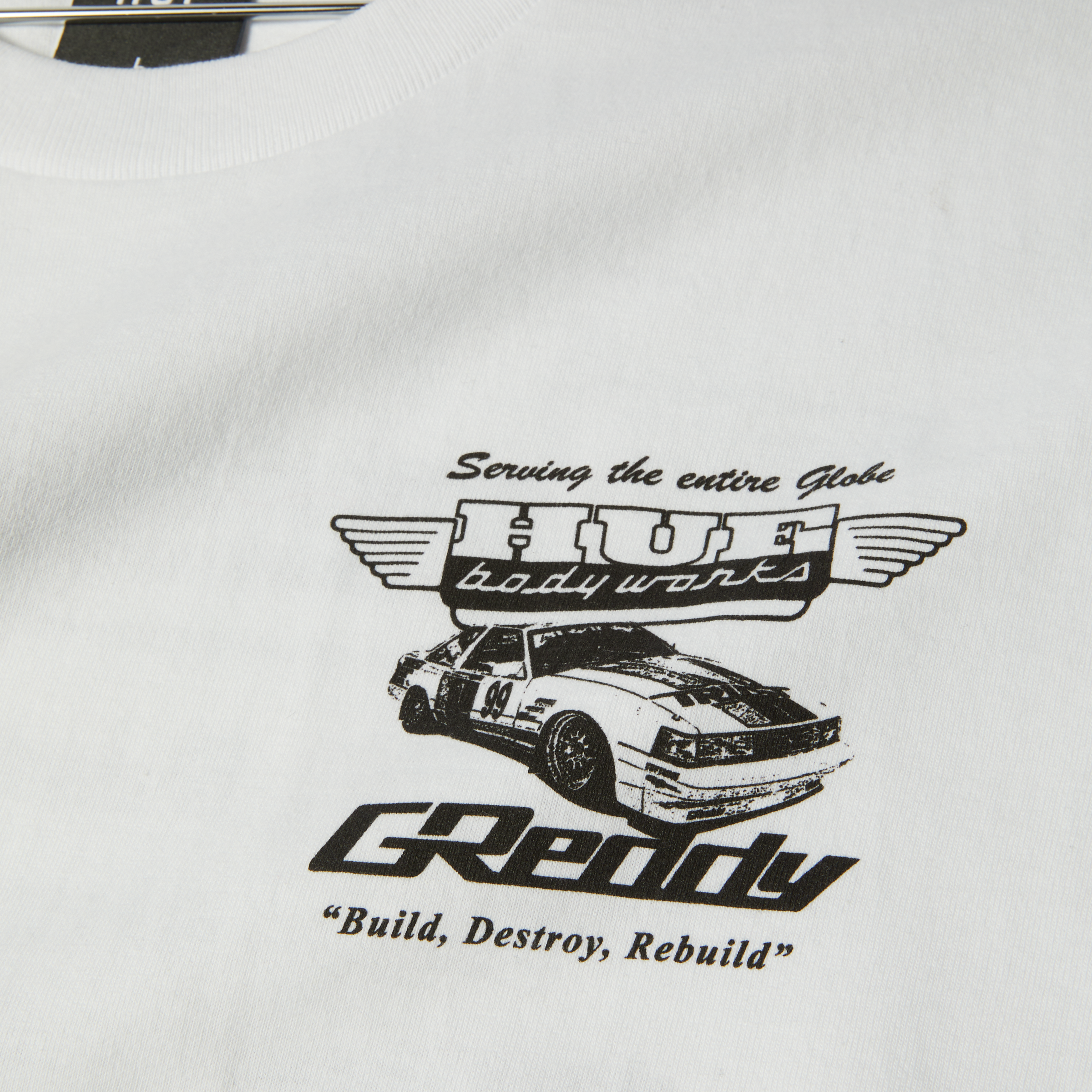POLERA HUF X GREDDY BODY WORKS S/S WHT