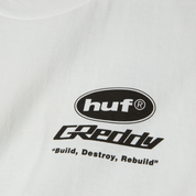 POLERA HUF X GREDDY PARTS S/S WHT
