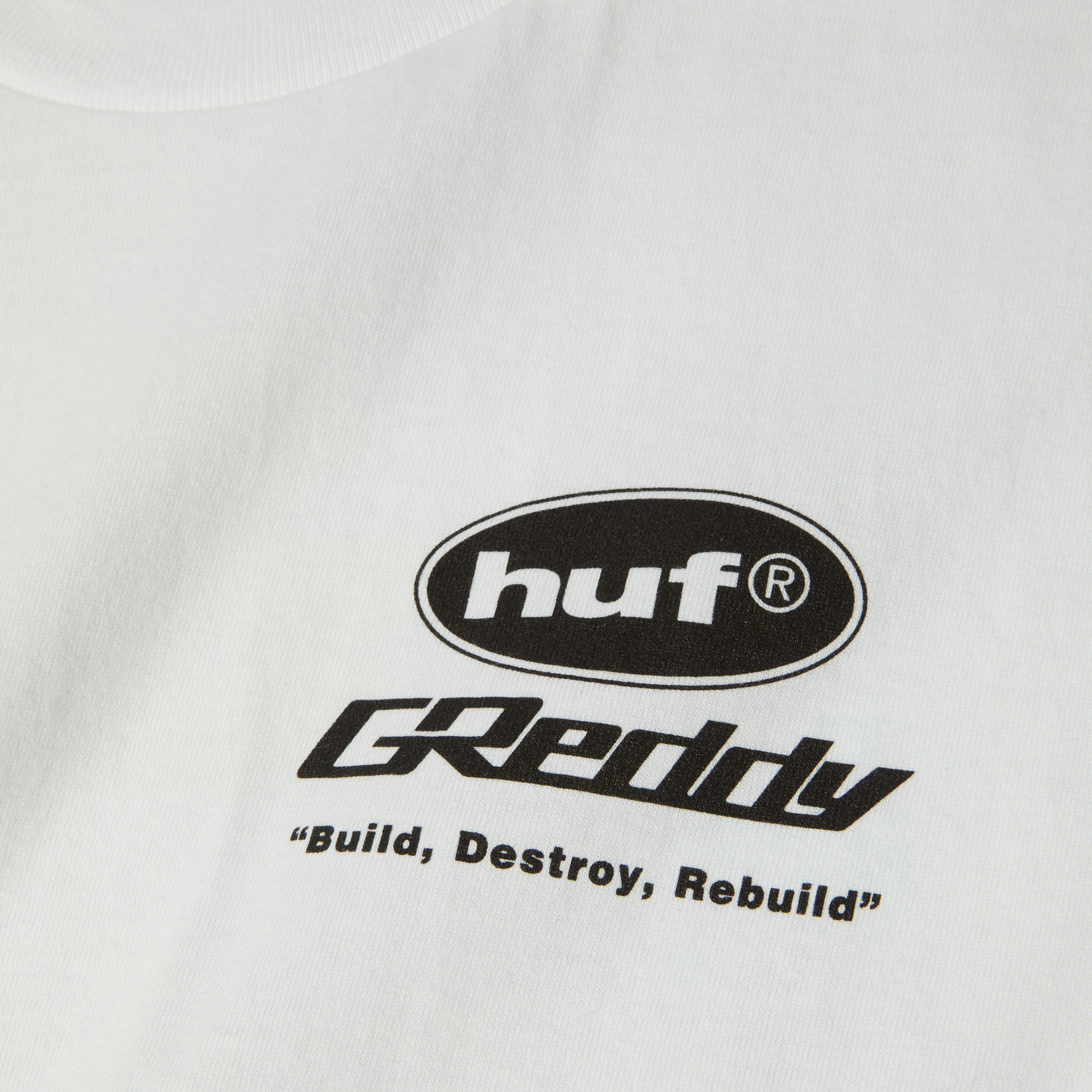 POLERA HUF X GREDDY PARTS S/S WHT