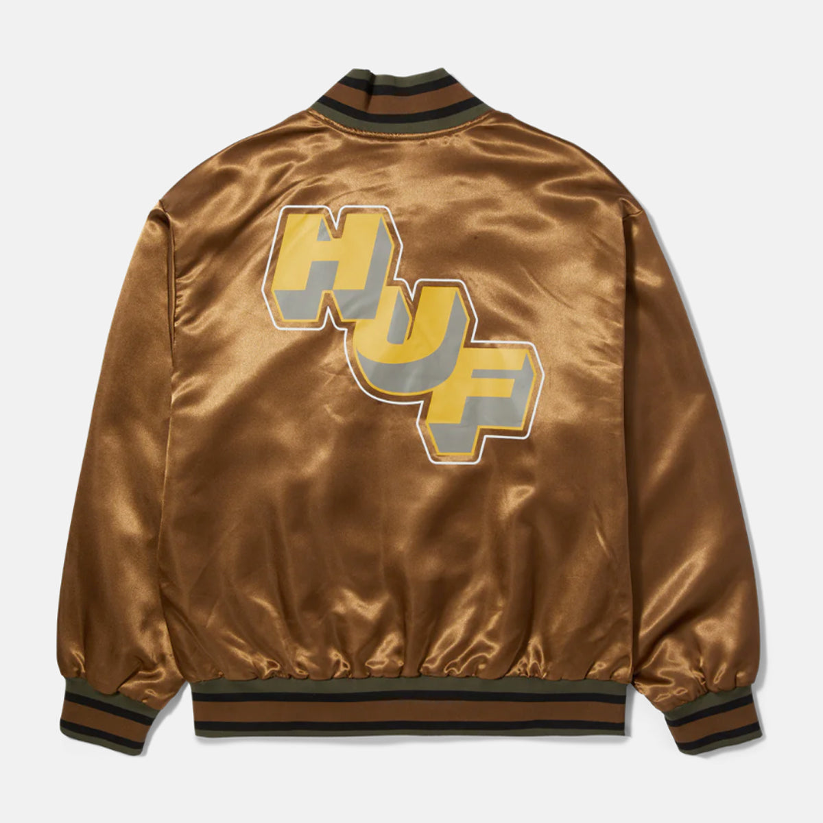 CHAQUETA HUF GALACTIC STACK BASEBALL CAMEL