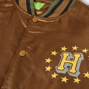 CHAQUETA HUF GALACTIC STACK BASEBALL CAMEL