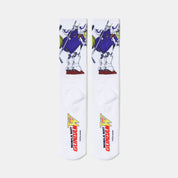 CALCETINES HUF X GUNDAM SHENLONG GUNDAM CREW WHITE