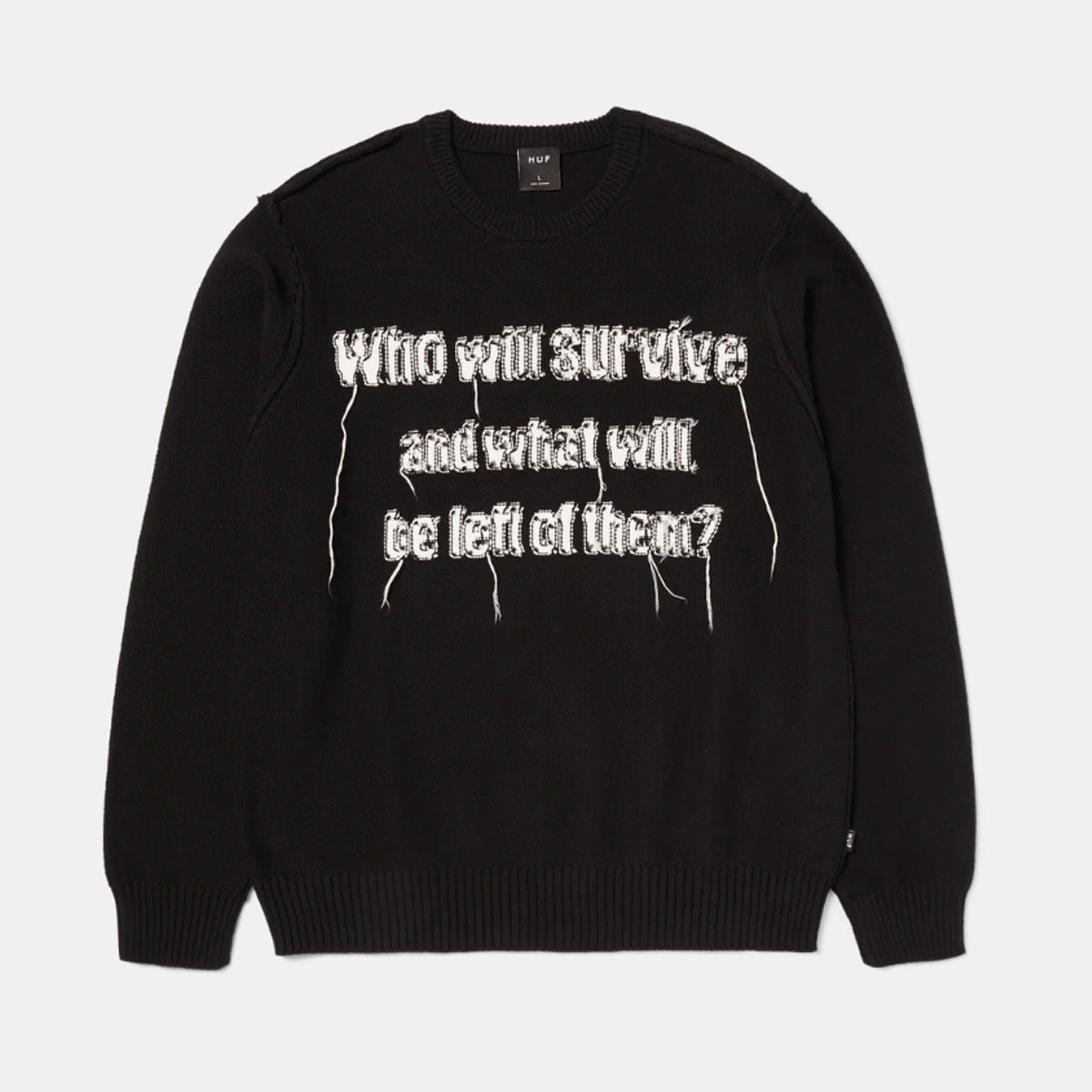 CHALECO HUF X TEXAS CHAINSAW MASSACRE SURVIVE CABLE KNIT BLK