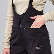 JARDINERA DE NIEVE WHITESPACE HIGH WAISTED BIB BLK
