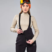 JARDINERA DE NIEVE WHITESPACE HIGH WAISTED BIB BLK
