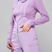 JARDINERA DE NIEVE WHITESPACE HIGH WAISTED BIB LILAC PURPLE