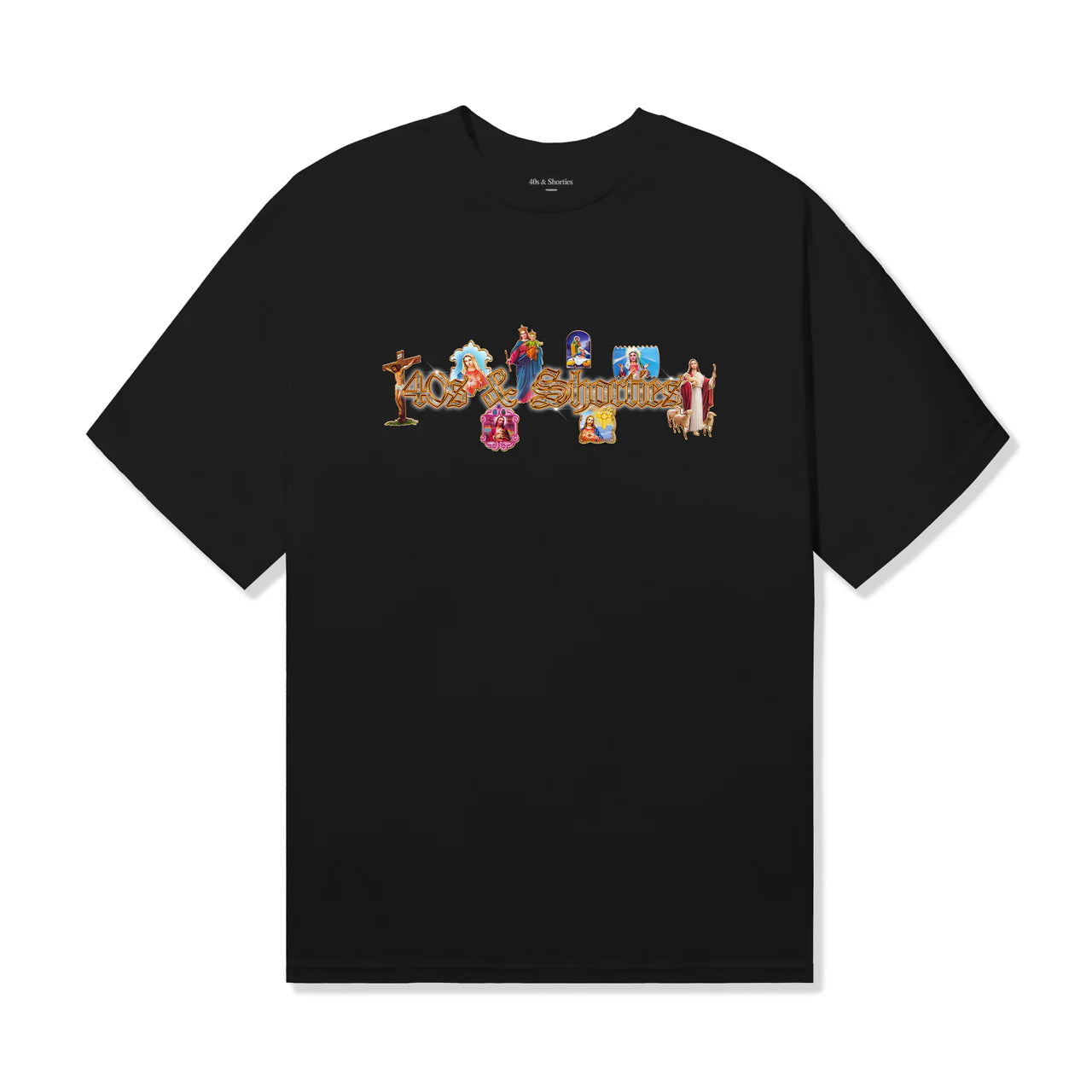 Polera 40S & SHORTIES Holy Spirit Tee Black