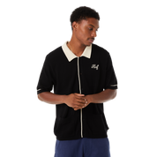 CAMISA HUF ICARUS S/S KNIT TOP BLK
