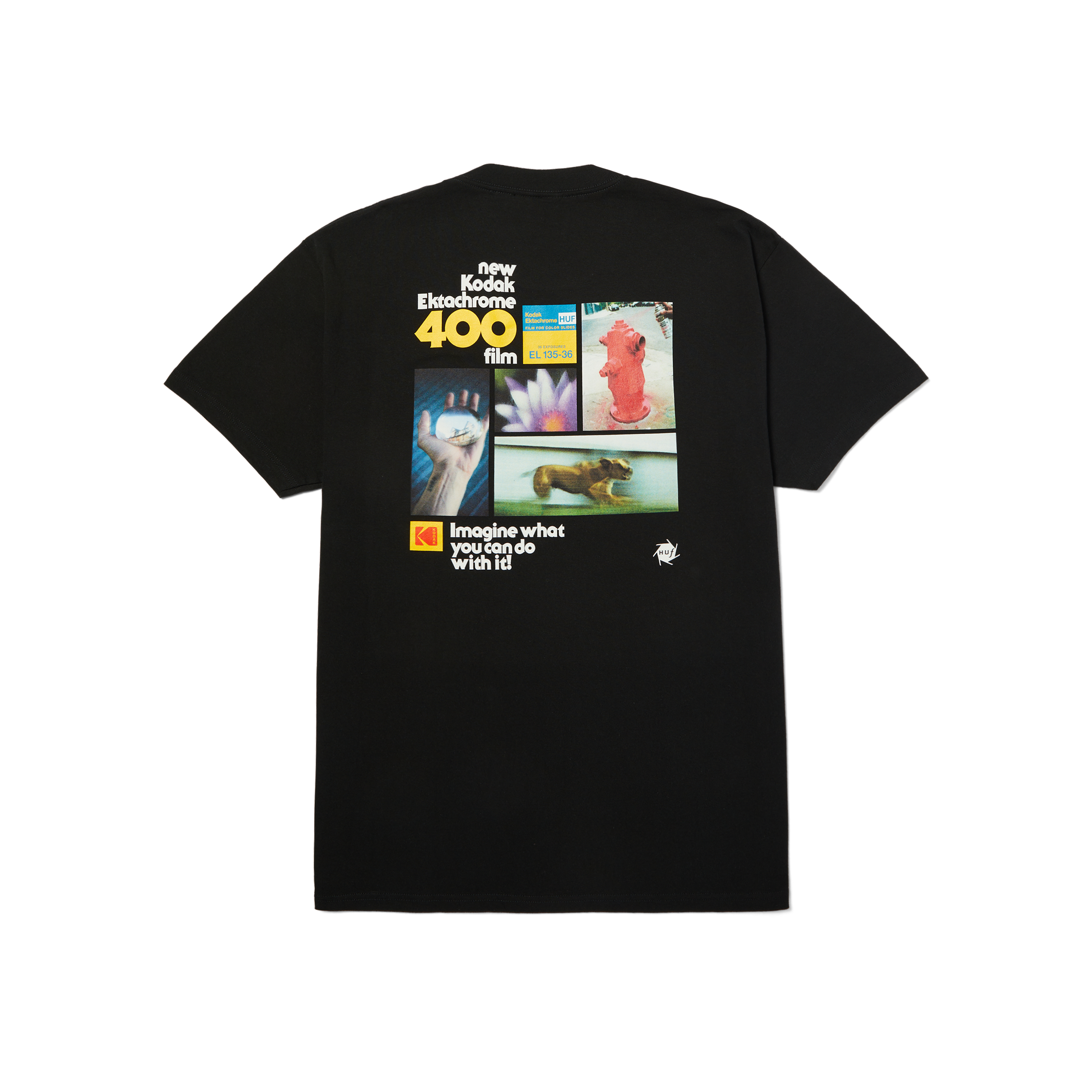 POLERA HUF X KODAK MAGINE WHAT S/S TEE BLACK
