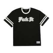 POLERA HUF IVES FOOTBALL S/S TEE BLK