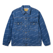 CHAQUETA 40S & SHORTIES TEXT LOGO DENIM BLUE