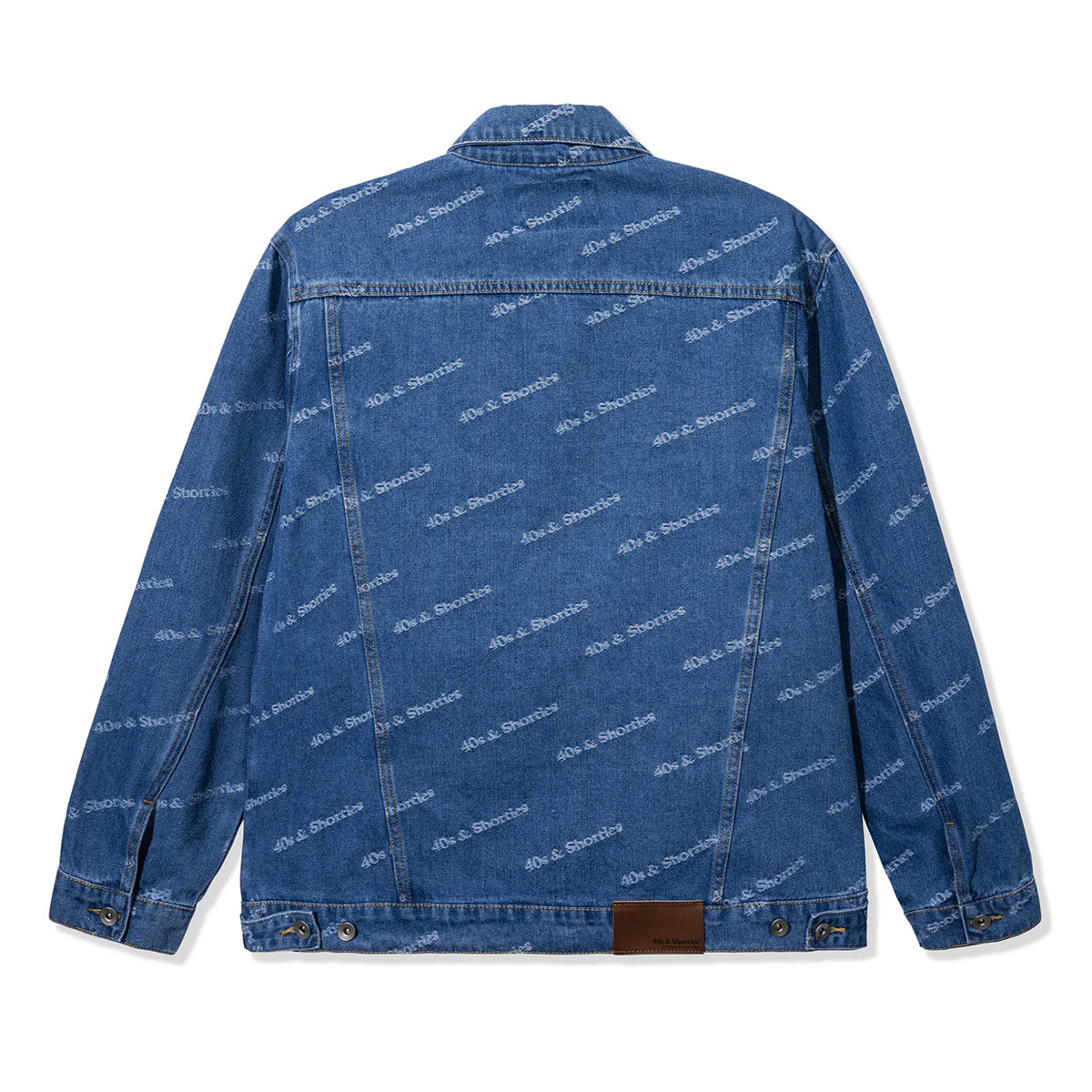 CHAQUETA 40S & SHORTIES TEXT LOGO DENIM BLUE