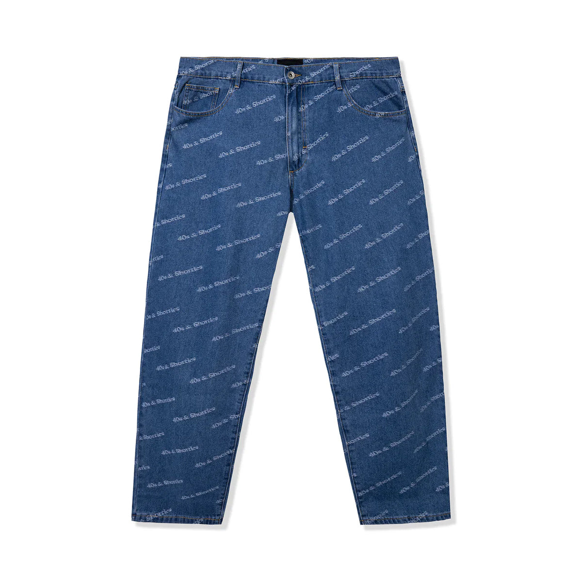 PANTALON JEANS 40s & SHORTIES TEXT LOGO BLUE