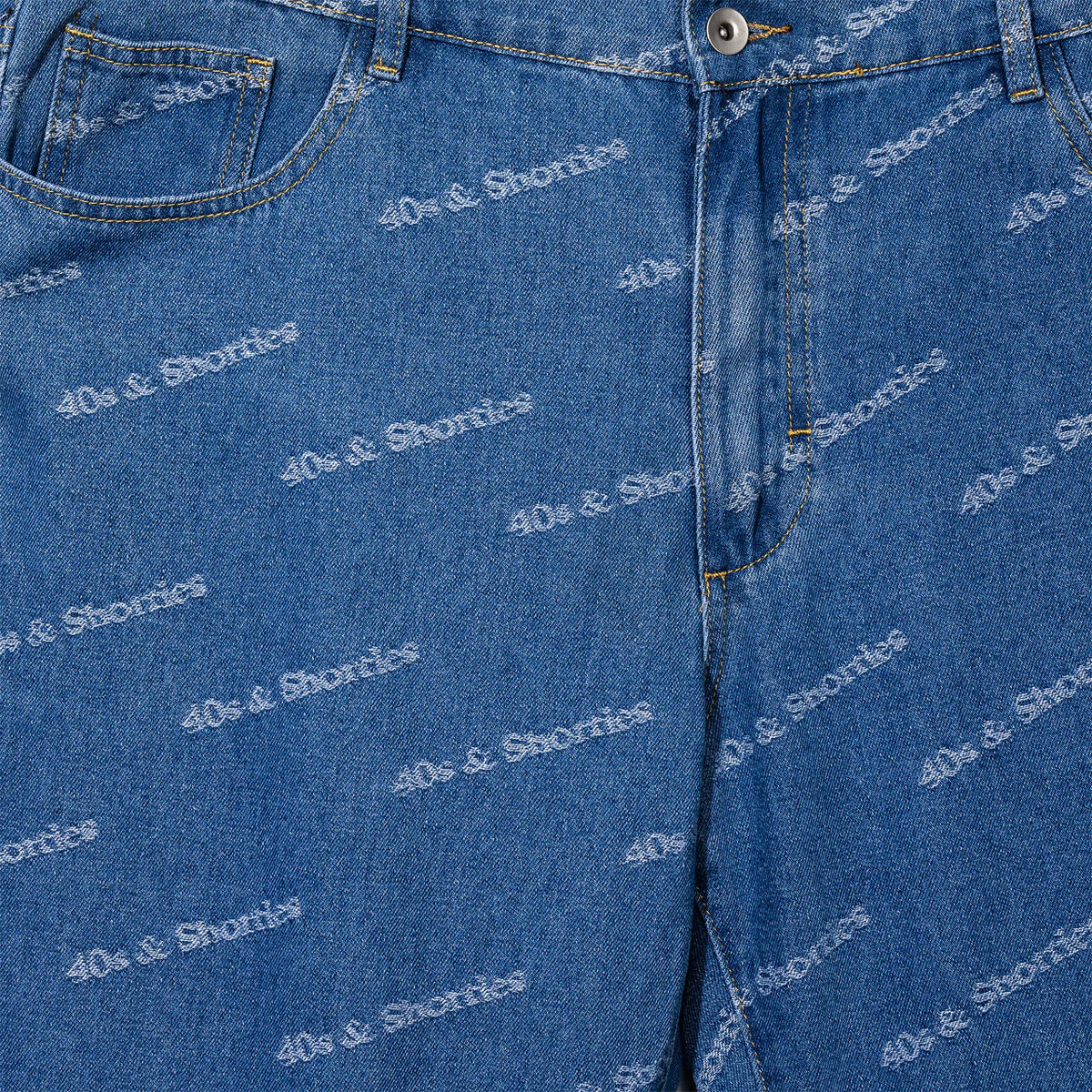 PANTALON JEANS 40s & SHORTIES TEXT LOGO BLUE