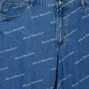 PANTALON JEANS 40s & SHORTIES TEXT LOGO BLUE