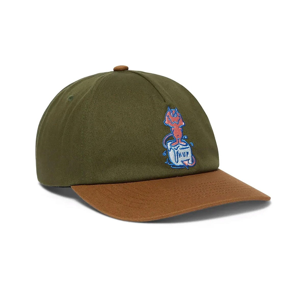 Jockey HUF Melt 5 Panel Snapback Green
