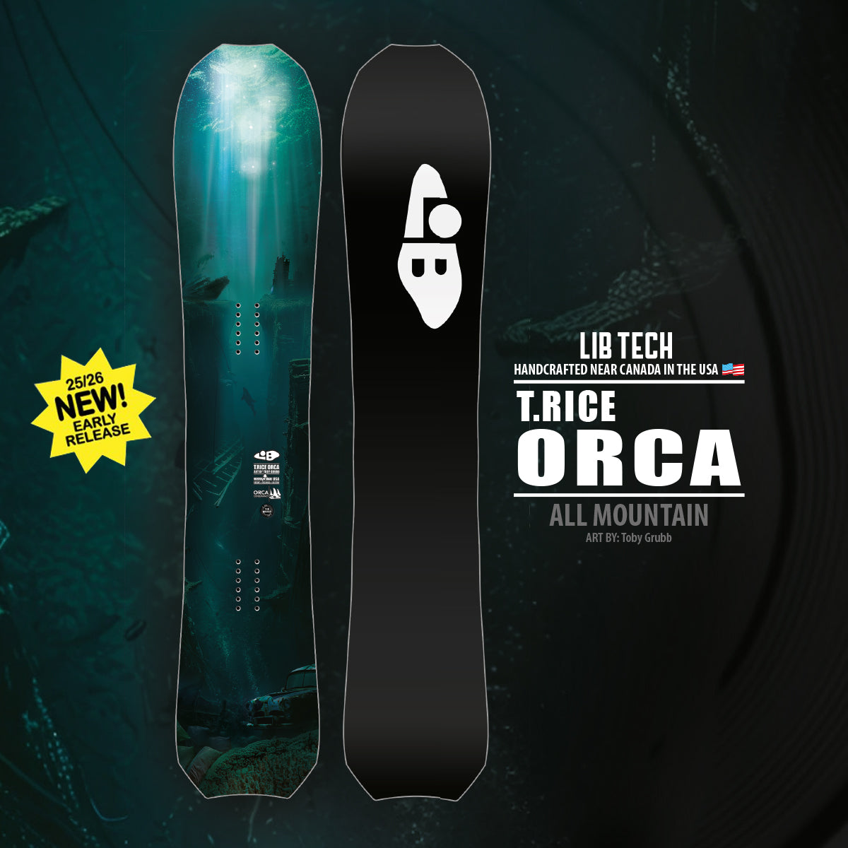 TABLA DE SNOWBOARD LIB TECH ORCA