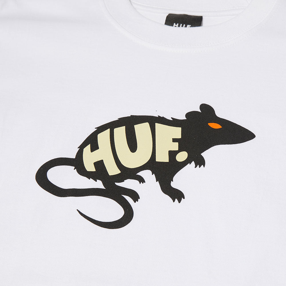 POLERA HUF MAN'S BEST FRIEND S/S WHITE