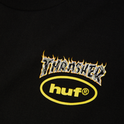 Polera HUF X THRASHER Meltdown SS Tee Black