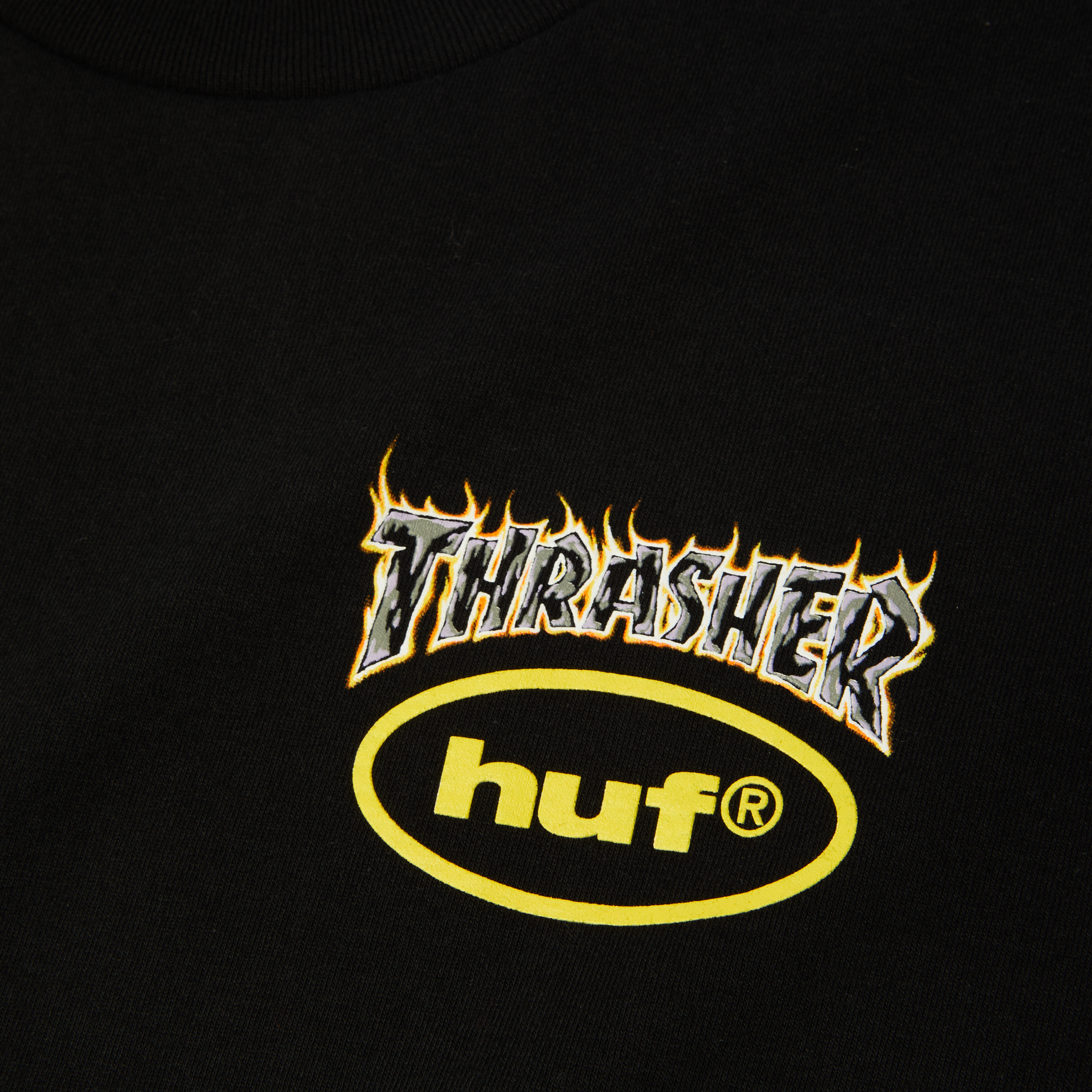 Polera HUF X THRASHER Meltdown SS Tee Black