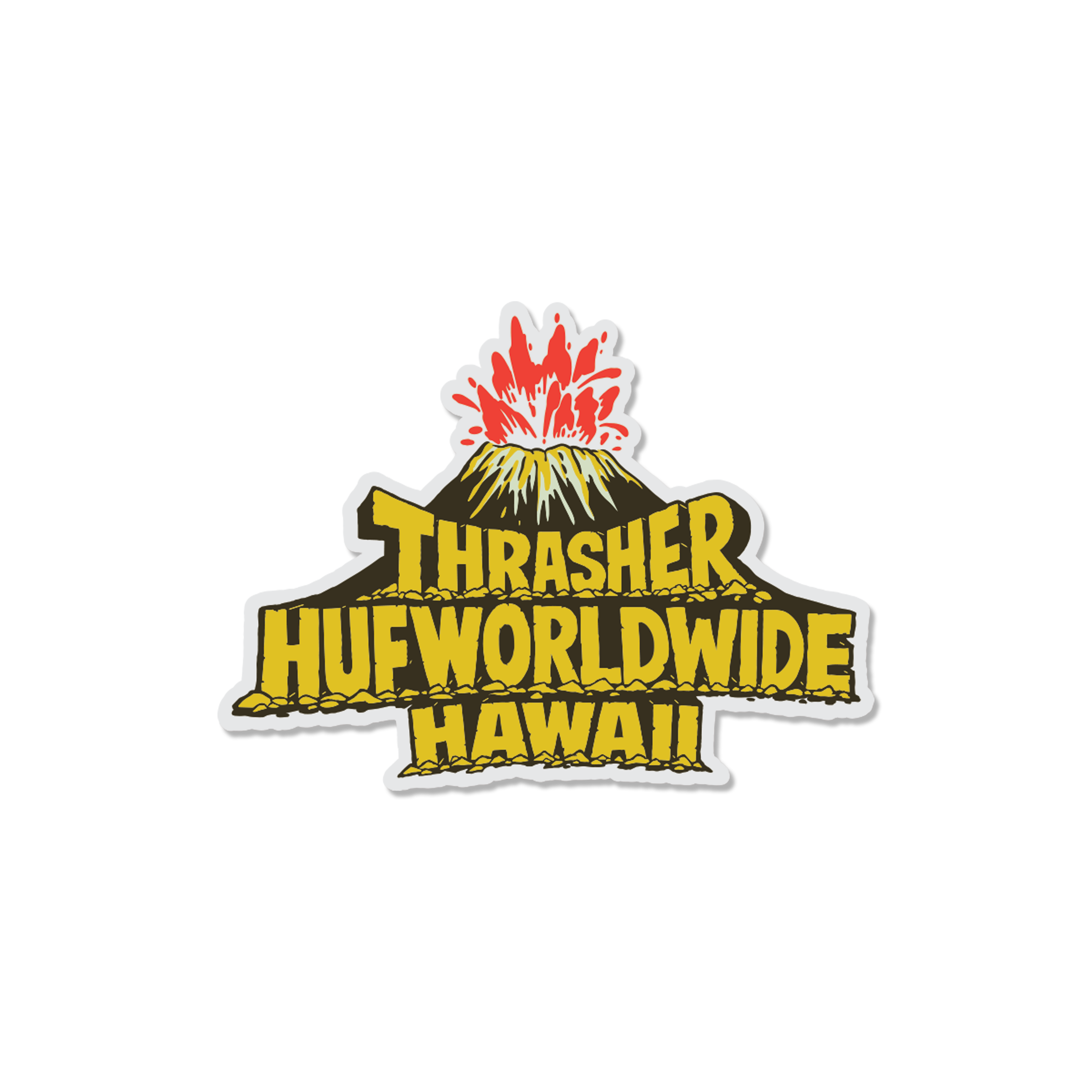 Sticker HUF X THRASHER Meltdown Sticker - Multi