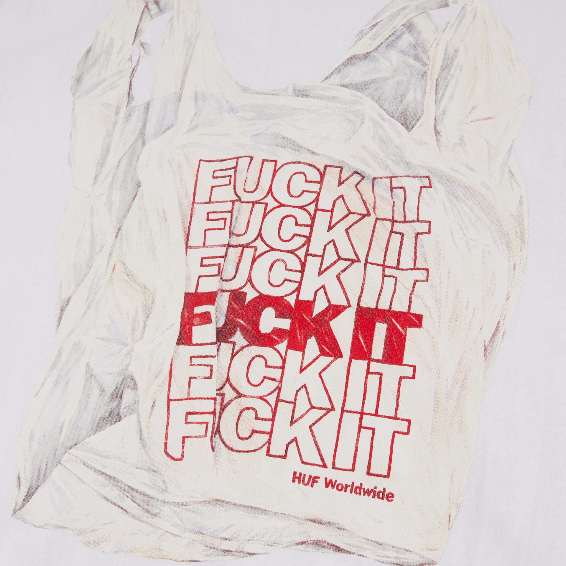 POLERA HUF MERIDA S/S WHITE