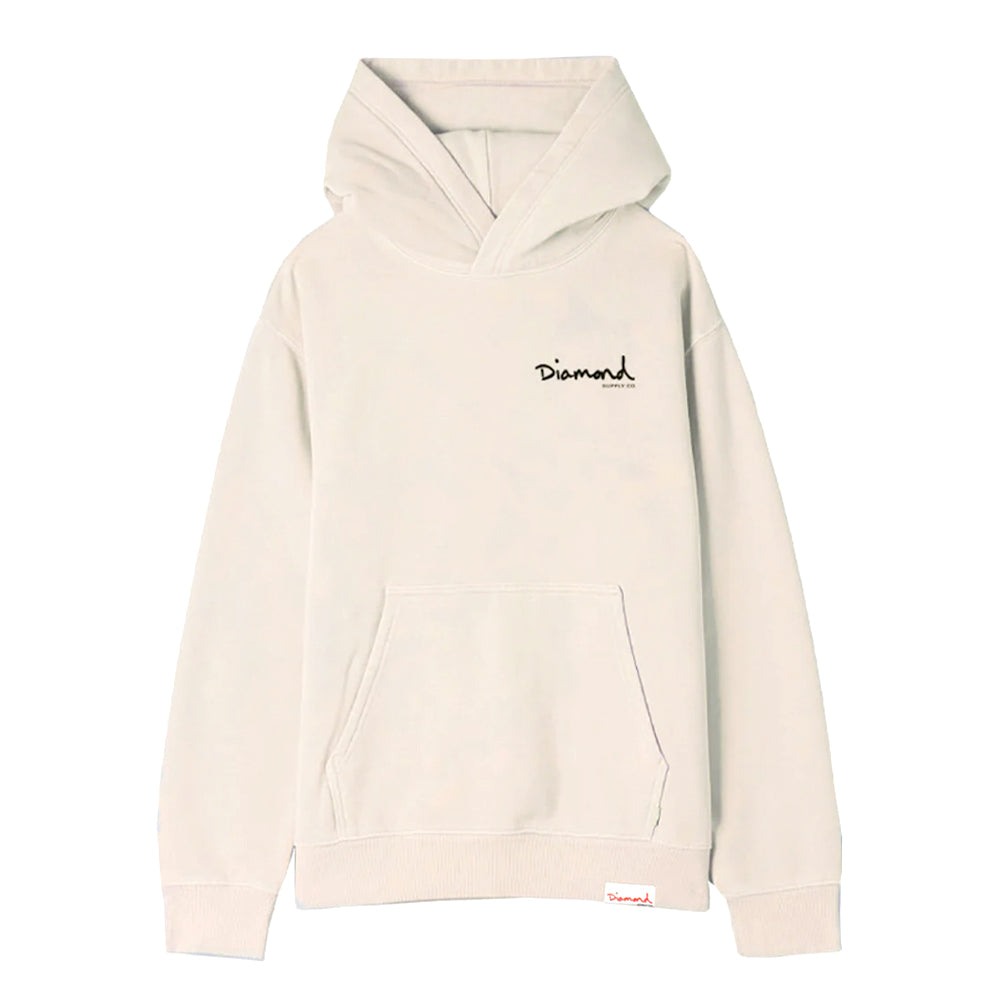 POLERON DIAMOND MINI OG SCRIPT HOODIE SAND