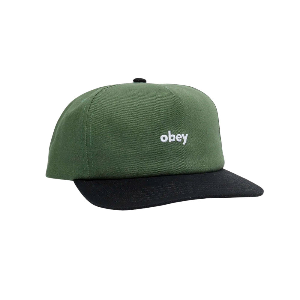 CAP OBEY CASE 5 PANEL SNAPBACK DARK CEDAR MULTI