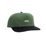 CAP OBEY CASE 5 PANEL SNAPBACK DARK CEDAR MULTI