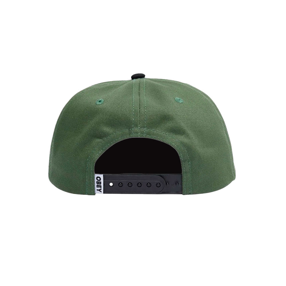 CAP OBEY CASE 5 PANEL SNAPBACK DARK CEDAR MULTI