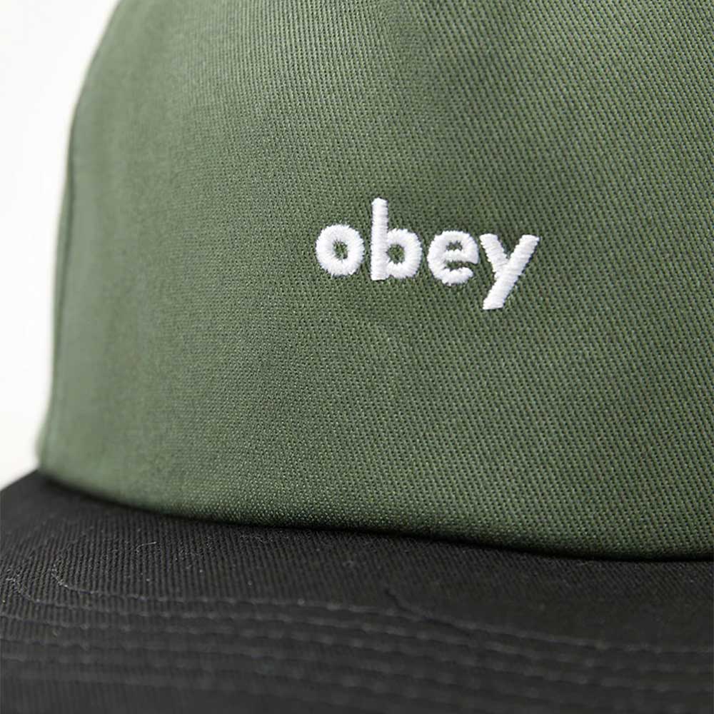 CAP OBEY CASE 5 PANEL SNAPBACK DARK CEDAR MULTI