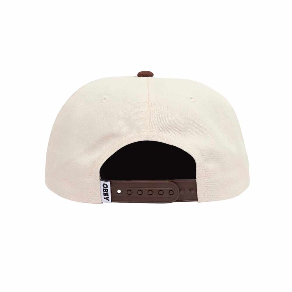 CAP OBEY CASE 5 PANEL SNAPBACK UNBLEACHED MULTI