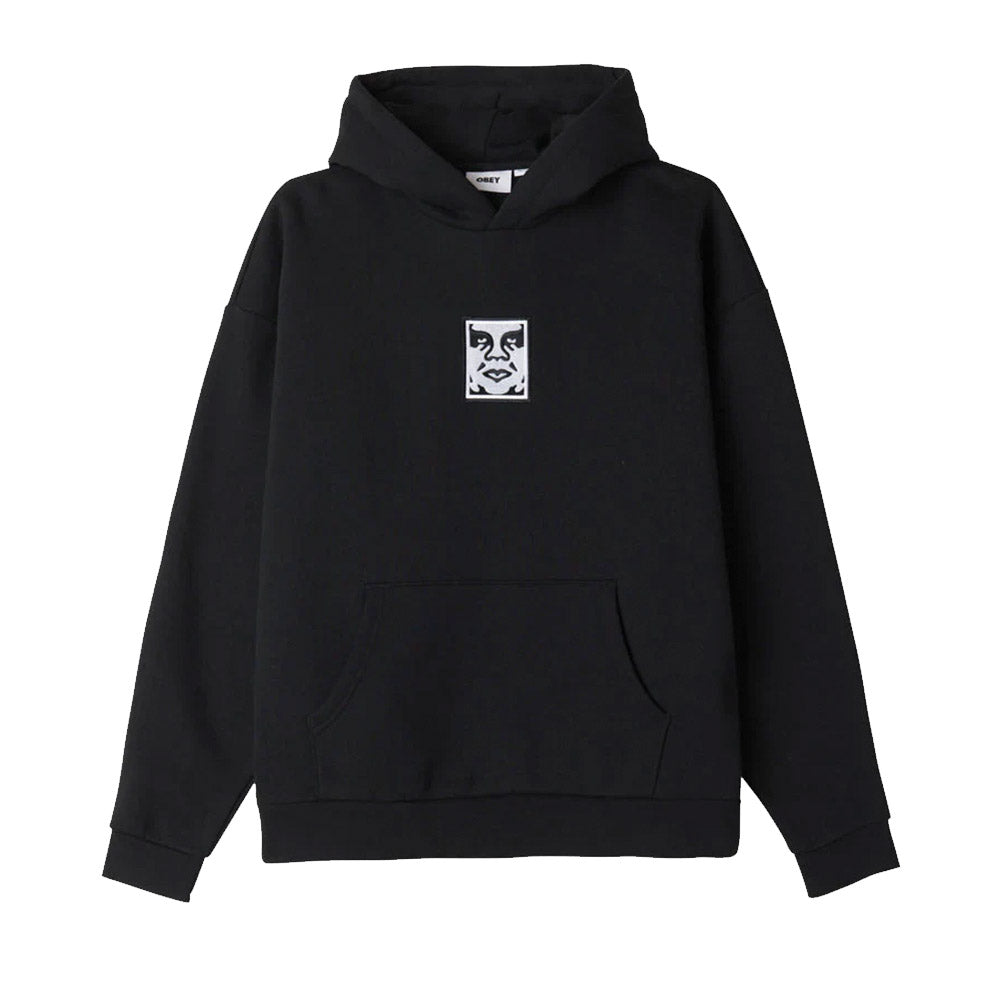 POLERON OBEY ICON EXTRA HEAVY HOOD II BLACK