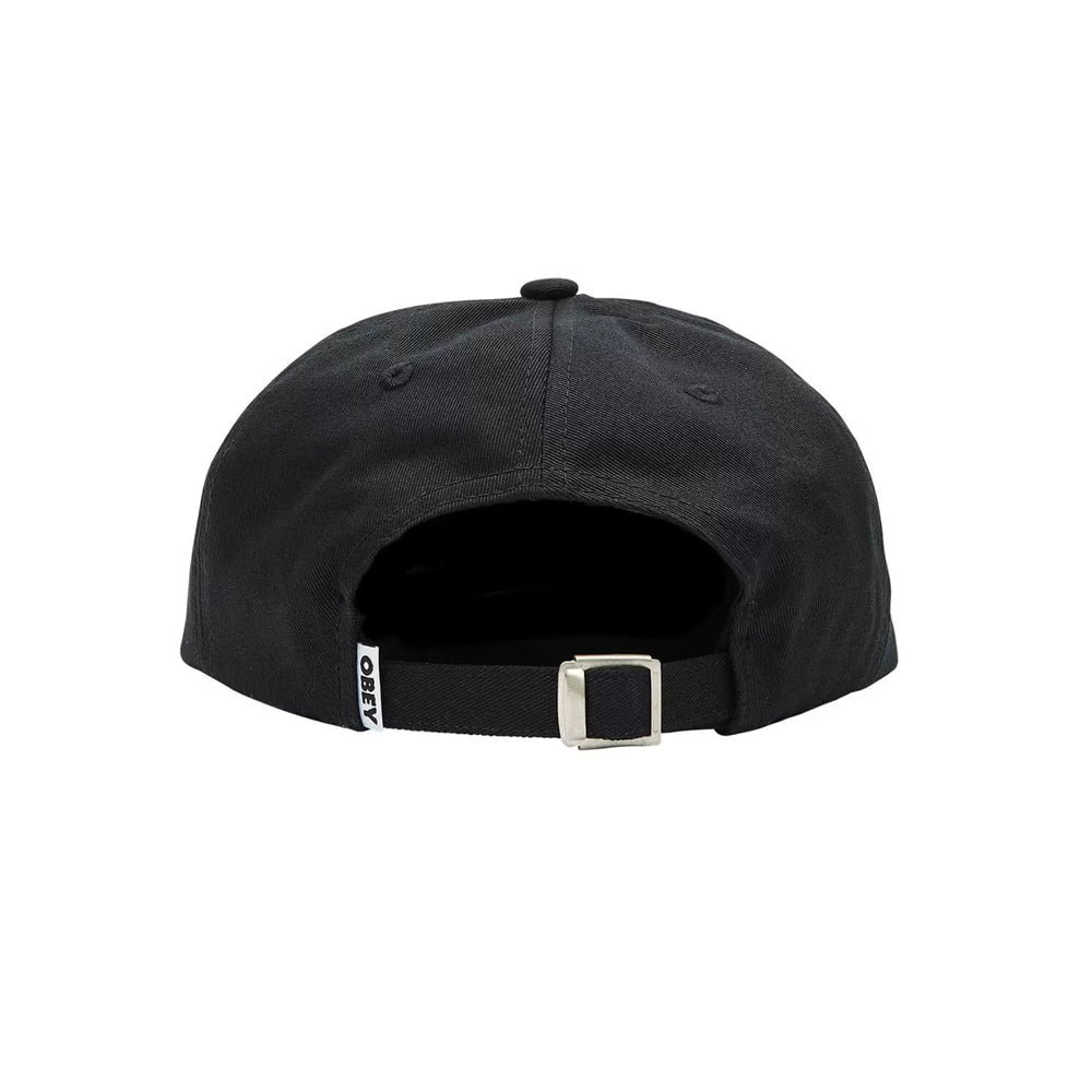 CAP OBEY BOLD TWILL 6 PANEL STRAPBACK BLK