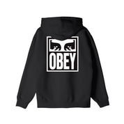 POLERON OBEY EYES ICON HOOD BLK
