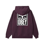 POLERON OBEY EYES ICON HOOD PLUM PERFECT