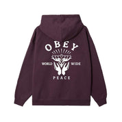 POLERON OBEY LOTUS WITH HANDS PLUM PERFECT