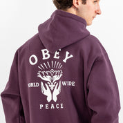 POLERON OBEY LOTUS WITH HANDS PLUM PERFECT