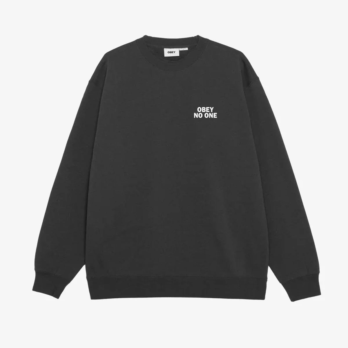 POLERON OBEY NO ONE CREWNECK BLACK