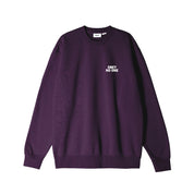 POLERON OBEY NO ONE CREWNECK PLUM PERFECT