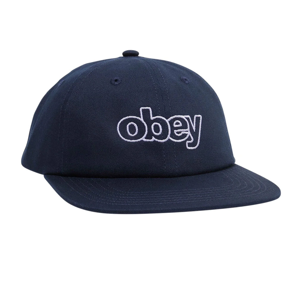 CAP OBEY SELECT 6 PANEL SNAPBACK NAVY