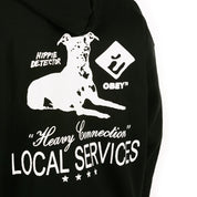 POLERON OBEY SERVICES EXTRA HEAVY HOOD BLK